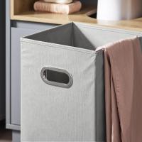 Armario de Baño de Piso con 2 Estantes Abiertos Mueble de Almacenamiento de Ropa Sucia de 35 x 30 x 105cm - details 14
