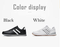 Zapatillas de deporte de cuero para hombre, zapatos deportivos informales para exteriores, antideslizantes, transpirables, cómodos para caminar - details 4