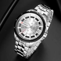 Reloj de Acero Inoxidable con Cuarzo de Lujo CURREN 8333 Accesorio Individual para Hombres de Negocios Resistente al Agua Moda Casual - details 8