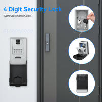 Wsdcam-caja de seguridad para llaves montada en la pared, gran capacidad, combinación de 4 dígitos, para exteriores, con luz LED - details 1