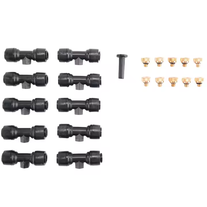 Kit de boquillas de nebulización, boquillas de niebla para sistema de nebulización de Patio, sistema de refrigeración para exteriores, señor de agua para jardín - 1