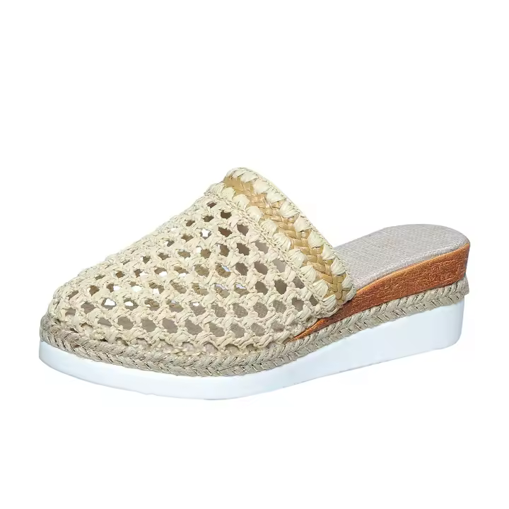 Zapatos de tacón de cuña transpirables de verano para mujer - 1