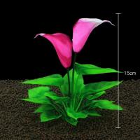 Plantas artificiales de decoración para acuario, hierba de agua subacuática, plantas acuáticas de plástico para decoraciones de acuario y pecera - details 8