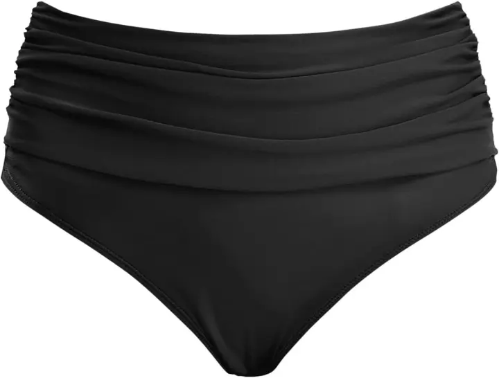Traje de baño de mujer, ropa interior menstrual con fugas, dobladillo de bikini, bañador con botones - 1