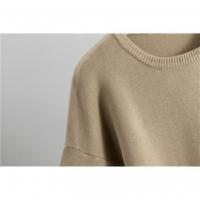 Traje tejido para mujer 2 Conjunto de ropa de mujer de Color sólido de manga larga，Traje de cuello redondo y pantalones sueltos - details 9
