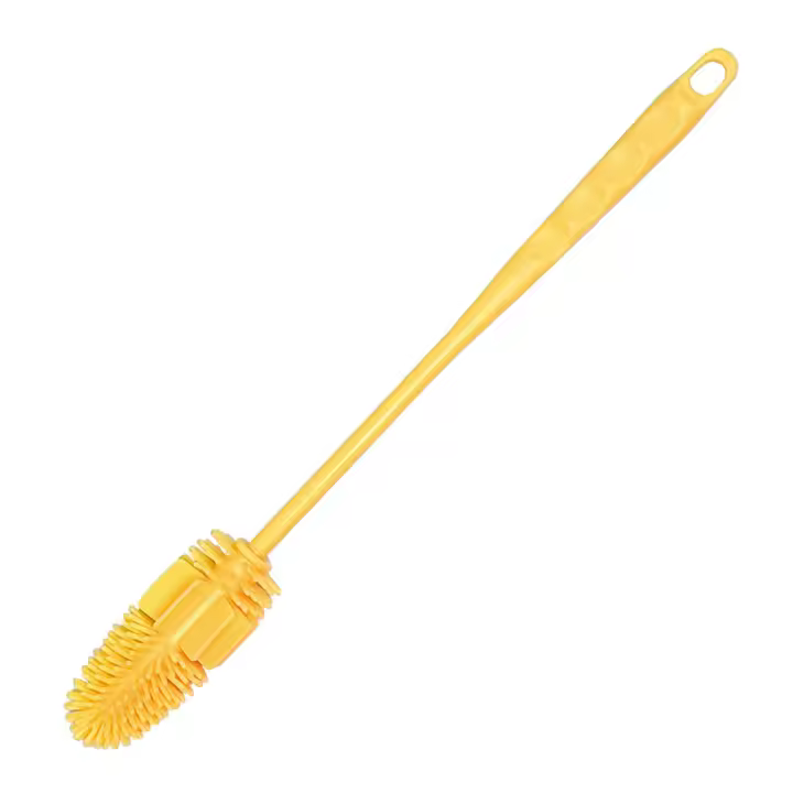 Cepillo de botella de mango largo de cocina, herramienta de limpieza de taza multifuncional antideslizante para botella de vidrio - 1