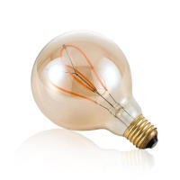 Bombilla Edison Vintage de 4W, bombilla LED amarilla cálida de 2300K, filamento suave Retro E27, corazón de cinco estrellas, G95, diamante para lámpara de decoración - details 13