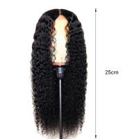 Peluca rizada de estilo europeo y americano para mujer y niña, pelo grueso realista, suave y esponjoso, peinado de uso diario - details 2
