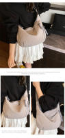 Bolso cruzado minimalista de gran capacidad para mujer, bolso pequeño de hombro para estudiante, bolso de dumplings versátil, nuevo estilo - details 28