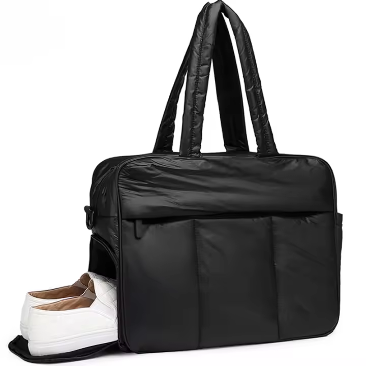Bolso de mano portátil de un solo hombro, bolso de algodón de invierno, bolso espacial de gran capacidad para mujer, bolso de picnic de viaje de mensajero, hombres - 1