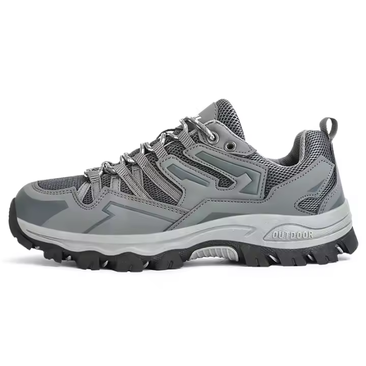 Zapatos de senderismo impermeables para hombre, zapatos de senderismo de cuero de caña baja para senderismo al aire libre, acampar y caminar - 1