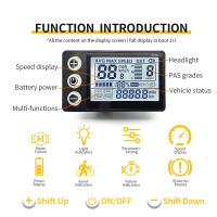 Pantalla LCD impermeable para patinete eléctrico, Panel Controlador S866, 24V, 36V, 48V, 60V, 5 pines - details 4