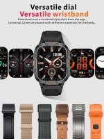 2025 Nuevo reloj inteligente militar para exteriores Pantalla AMOLED HD de 1,96 pulgadas, linterna LED, llamada Bluetooth, frecuencia cardíaca y presión arterial 100+ Modo deportivo Reloj inteligente resistente al agua - details 17
