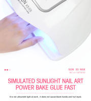 Secador de uñas de 45LED Lámpara LED para curar todo el esmalte de uñas de Gel con pantalla táctil LCD grande Sensor inteligente para salón de manicura de marca Clou Beaute - details 10