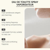 Toilette, fragancia natural y fresca de sándalo con notas amaderadas profundas, eau de toilette - details 4