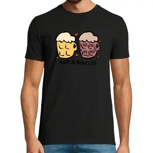 antirracismo Camisetas CERVEZA,Pack Regalo Camiseta Personalizada - 1