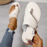 Sandalias informales de exterior para mujer, zapatos de playa, chanclas planas, sandalias con Clip para caminar, hebilla romana, novedad de verano - details 3