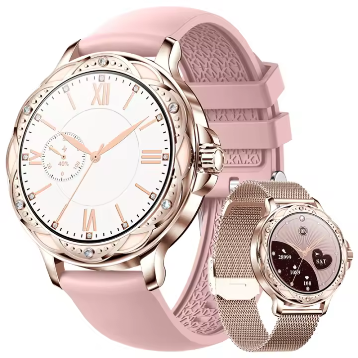 Reloj inteligente SANLEPUS 2024 para mujer, reloj inteligente deportivo de 1,2 pulgadas con 100 deportes, recepción de llamadas, podómetro, medidor de pulso, IP67 - 1