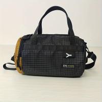 Bolso bandolera grande para hombre, bolso de hombro deportivo informal, nailon, correa ajustable, 1,5 m de largo, negro, solo lavado a mano, para fitness, viajes, desplazamientos diarios, regalo - details 4