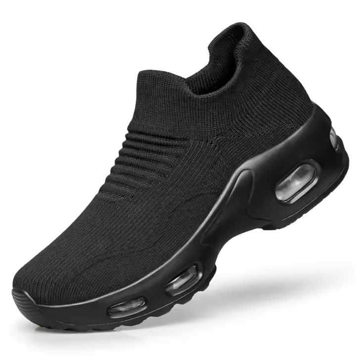 Nuevos zapatos para correr con colchón de aire para hombres y mujeres, zapatos deportivos transpirables,todo negro - 1