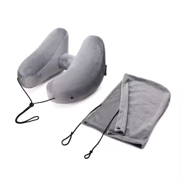 Almohada de Viaje, Almohada Hinchable Viaje para Aviones, Coches y Trenes, Almohada Cervical Viaje para Aliviar el Dolor Cervical, Almohadas Avion para tu Kit de Viaje - 1