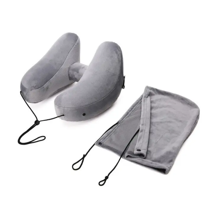 Almohada de Viaje, Almohada Hinchable Viaje para Aviones, Coches y Trenes, Almohada Cervical Viaje para Aliviar el Dolor Cervical, Almohadas Avion para tu Kit de Viaje - 1