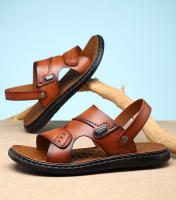 Sandalias2025Nuevas sandalias casuales de fibra ultrafina para hombres, zapatos de playa simples con cojín de látex, zapatos antideslizantes para hombres - details 8