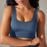 Sujetadores deportivos sin costuras para mujer, ropa interior a prueba de golpes para correr en el gimnasio, top corto, sujetador de yoga transpirable - details 36