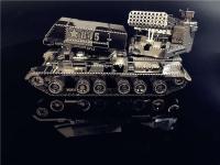 MMZ modelo nanyuan kit de modelo de Metal 122mm lanzador de cohetes multibarril Voertuig DIY 3D corte láser modelo rompecabezas juguetes para adultos - details 10