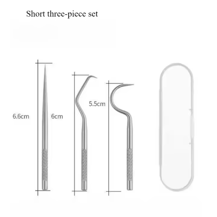 Juego de herramientas para palillos de dientes para el hogar, hilo dental de acero inoxidable para el cuidado dental - 1