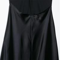 PB & ZA2025silk satén textura lencería estilo espalda descubierta temperamento vestido de noche vestido con tirantes ropa de verano para mujer - details 8