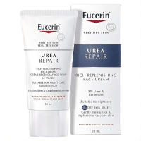 Crema facial reponedora para aliviar la piel (con 5% de urea) (50 ml, cuidado dermatológico, sin fragancia) de Eucerin - details 0