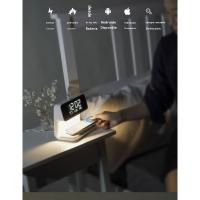 Nuevo reloj despertador multifunción tres en uno de carga inalámbrica luz de noche de carga rápida luz ambiental cargador de móvil reloj luz de noche - details 4