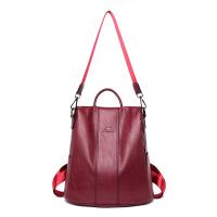 Mochila De Piel antirobo para Mujer, vintage Bolso de Hombre, mochila Viaje Alta capacidad, - details 16