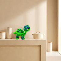 Modelo de tortuga impreso en 3D de plástico, exquisitas articulaciones móviles, modelo de Animal simulado, juguetes para aliviar el estrés de dibujos animados, decoraciones para habitación - details 9