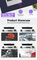 Alfombrilla para teclado de escritorio con paisaje extranjero, alfombrilla para ratón antideslizante gruesa Extra grande para estudio de oficina y juegos, gran oferta - details 3