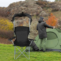 Rcynview Silla plegable Respaldo Sillas de comedor plegables Silla de oficina para reuniones Silla de camping para el hogar Taburete plegable de ocio Pesca portátil al aire libre Camping Tamaño: 50x50x90-120 cm 1 pieza - details 8