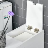 Estrecho 2 Cajones y Compartimiento Superior Tapa Lavabo Ducha 17x48x58 cm Blanco - details 7