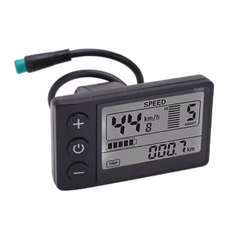 Impermeable LCD Pantalla Para Patinete Eléctrico, Panel Controlador S866, 24V, 36V, 48V, 60V, 5 Pines - 1