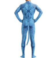 Película de anime de Halloween avatar 2, hombres y mujeres, cola, misma cosplay, ropa ajustada de una pieza - details 4
