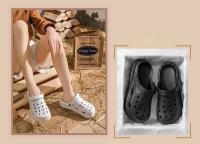 Zuecos de mujer 2024, novedad, sandalias de plataforma gruesa, cómodas pantuflas de moda, sandalias de playa de verano - details 9