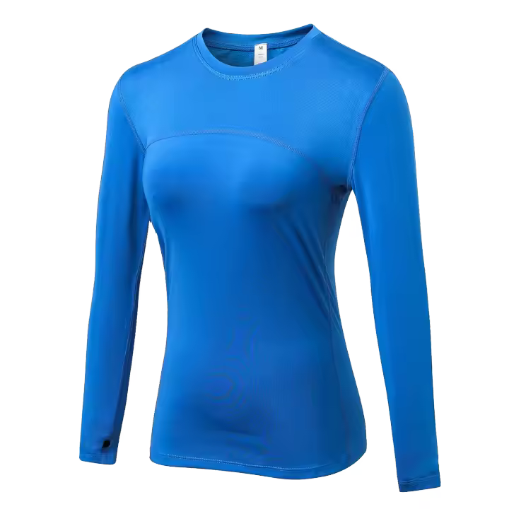 Camiseta de Yoga de Manga Larga Ideal para Correr, Montar, Entrenar Seco, Moda para Mujeres - 1