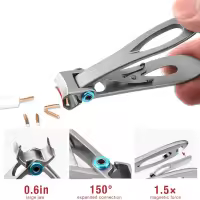 Set de Herramientas de Manicura de Acero Inoxidable Precisión para Uñas Gruesas o Incrustadas - details 4