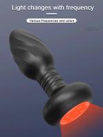 Tapón Anal vibrador con rotación de 360 ° para hombres, masajeador de próstata, aplicación Gay, tapón Anal con LED, juguete sexual para parejas - details 3