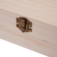Caja de Madera de Alta Calidad S/M/L con Tapa Artesanal y Encaje Cuadrado para Decoración del Hogar y Almacenamiento de Suministros - details 17