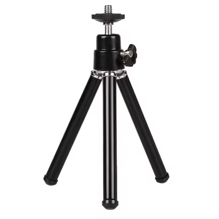 Mini trípode portátil ajustable, aleación de aluminio para proyector de cámara, negro - 1