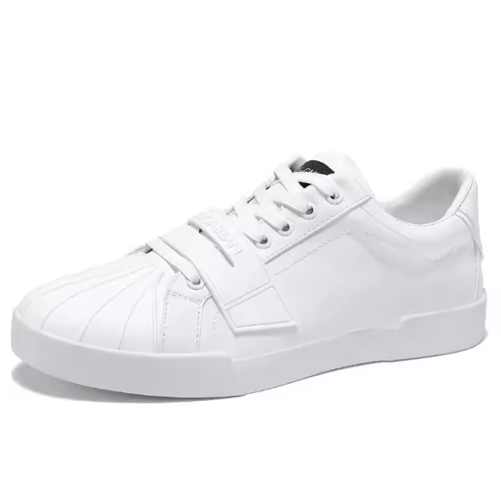 Nuevo diseño de moda de alta calidad, barato, para hombres, negocios de verificación, Japón, desnudo, blanco, joven, plano, 44, zapatos americanos calientes de fábrica - 1
