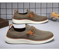 Zapatos de tela transpirable de malla tejida con mosca para hombre, estilo pedal viejo de Beijing, zapatos de lona. - details 15