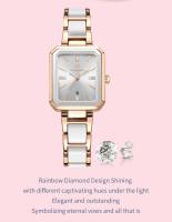 Reloj de Cuarzo de Lujo para Mujer Reloj de Negocios Elegante de Acero Inoxidable - details 1