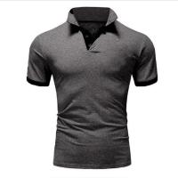 Polo ajustado de manga corta para hombre, Camisa lisa con cuello suave, informal, para trabajo, Golf, senderismo, color rosa - details 17